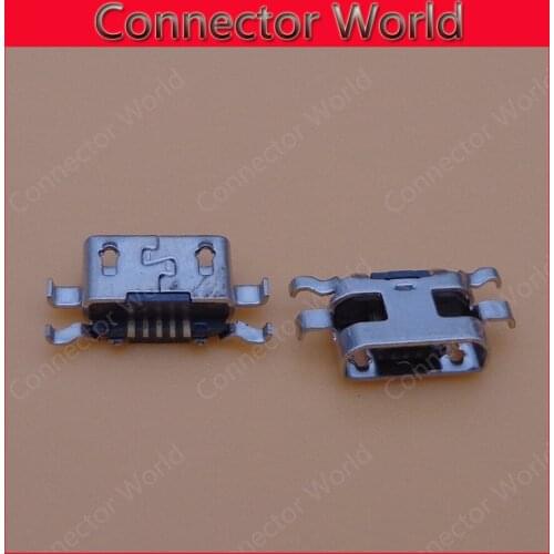 50pcs/lot Micro mini Usb Charger Charging jack socket Connector Plug Dock Port Tail replacement repair parts 5pin For ZTE Z970