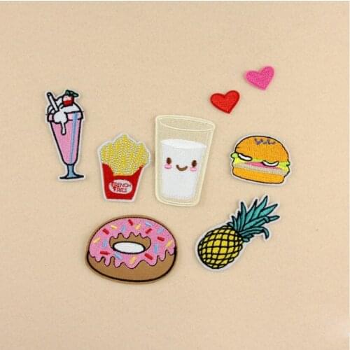 8PCs Mixed Patches For Clothing Iron On Embroidered Appliques DIY Apparel Accessories Patches For Clothing Fabric Badges