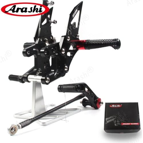Arashi CNC Adjustable Footrest Rider Foot Pegs Rearset For HONDA CBR1000RR non-ABS 2012 - 2019 CBR 1000 RR CBR1000 2016