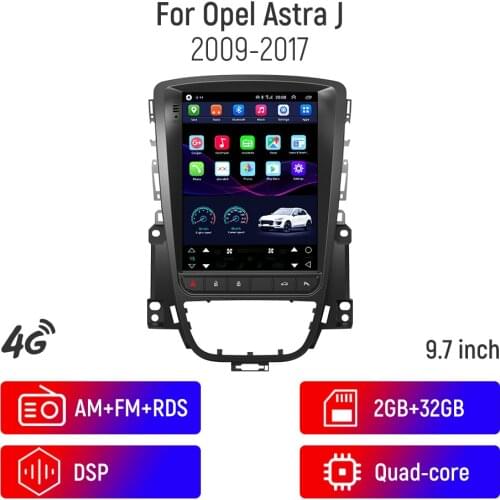 9.7" Tesla Style Android 10.0 Car Radio For Opel ASTRA J Car Dvd Multimedia Player Auto GPS Navigation Video 4G WIFI Stereo