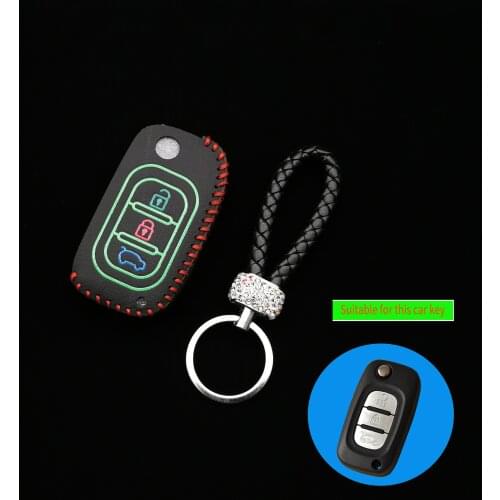 Car Keys Flip Leather Cases Cover Fob For LADA Sedan Largus Granta Kalina Vesta X-Ray X-Ray Foldable Keychain Key Ring