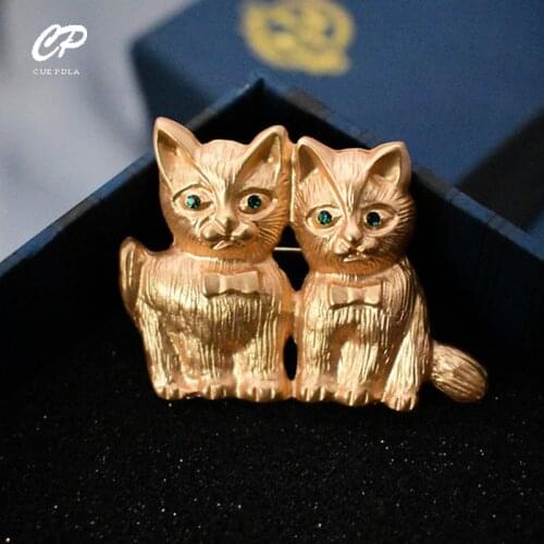 CUE PDLA Gold Brooches For Clothes