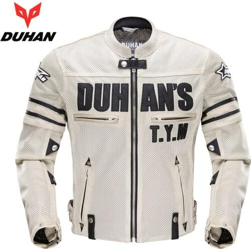 DUHAN Summer jackets Motorcycle Racing Clothing Motocross sleeve removeable Jackets Clothes Breathable Motos Suits Coats