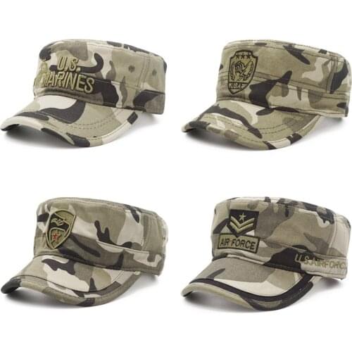 Camouflage Baseball Cap Men/Tactical US Army/Marines/Navy/Cap Trucker Flat Top Caps Men Baseball Camo Cap Bones Snapback Hat