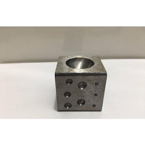 Square Dapping Block Goldsmith tools High hardness square nest as anvil Punch nest anvil Half nest beads for semicircular molds