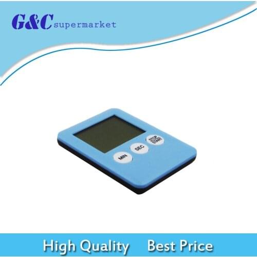 Square Large LCD Digital Kitchen Timer Cooking Timer Alarm With Magnet Kitchen Timer Accessories Blue diy electronics