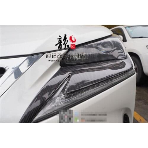 LX-MODE body kit Top quality all real carbon fiber Car front headlight lips brow trims For LEXUS NX 200/200t/300h