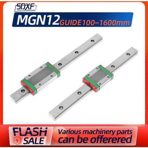 Mini guide rail, a mini guide rail MGN12-100mm-1600mm, + a slider MGN12C/MGN12H, factory direct sales