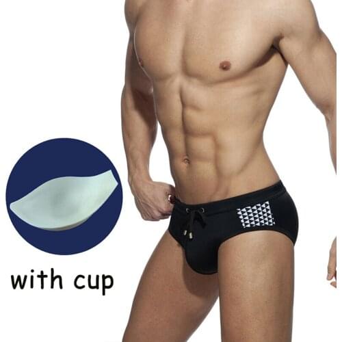 New Triangle Bikini Swimwear Men Sexy Close Men Swimsuit Black And White Briefs Men Swimsuit New Racing Mens Swimming Shorts