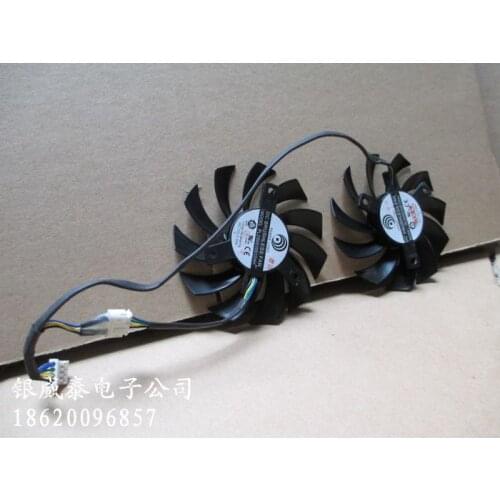 Computer Cooler Fan 75MM FirstD FD7010H12S Power / Logic PLD08010S12HH DC 12V 4 Wire For ASUS MSI R6790 Twin Frozr II Video Card