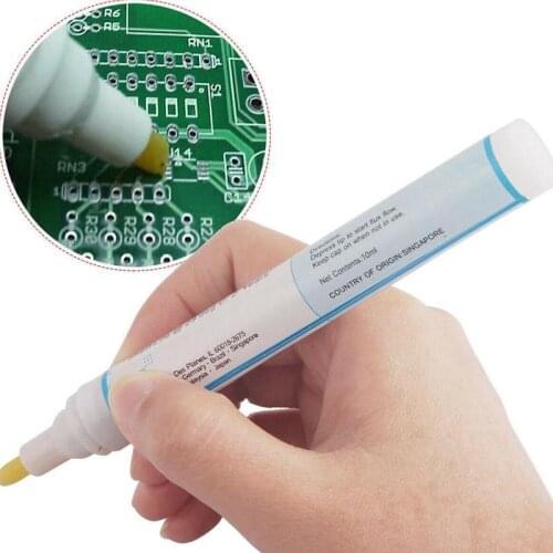 10ml Soldering Flux Pen Low Solids No Clean For Rework Touch-up Of Smt Smd Solder Paste Through Hole Solder Joints Process Tool