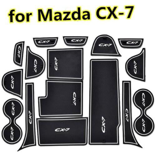 Suitable for Mazda CX-7 door slot gasket CX7 car interior parts modified non-slip mat storage box mat coaster