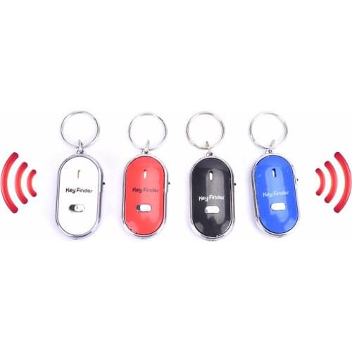 Smart Key Finder Anti-lost Sensor Keychain Tracker LED With Whistle Clap Locator