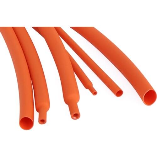 Orange 3:1 Heat shrinkable sleeve Φ1.6~Φ39mm 3 times shrinkage of various sizes insulated tube with bonded wire and cable casing