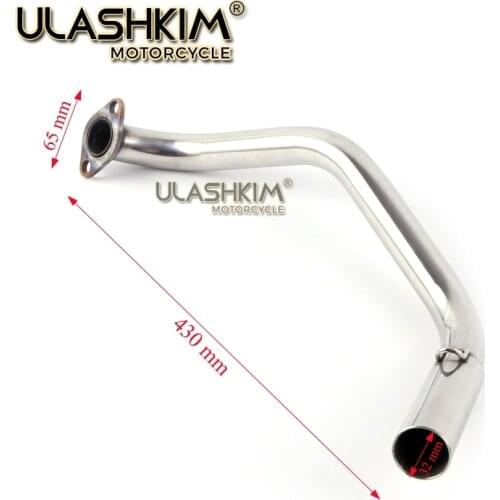 GY6 125 150 EXHAUST PIPE Universal Scooter Motorcycle Exhaust Muffler Contact Middle Contact pipe To Engine 157qmj 152qmi 125