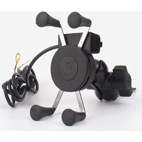 Motorcycle Universal 360 Rotation X-Grip Mount Handlebar Mobile Phone Holder Mirror Seat Motorbike GPS Bracket Motorbike