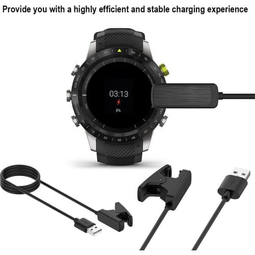 1m USB Charging Charger Data Cable Cord For Garmin MARQ-Driver/MARQ-Aviator/MARQ-Captain/MARQ-Expedition Smart Watch