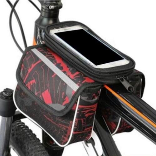 Bicycle Bag Bike touch screen saddle Bag,MTB Bike Front Frame pouch Case for 5.5 inch phone,Cycling Bicycle Top tube bags