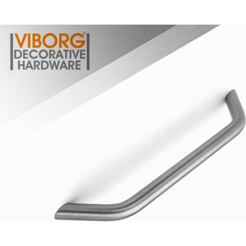 VIBORG Deluxe 160mm Solid 304 Stainless Steel Modern Kitchen Cabinet Cupboard Door Handle Pulls Drawer Pull Handle, SV724