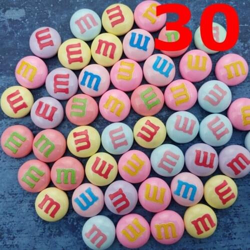 30 Pcs Colorful chocolate M beans fridge magnet set creative refrigerator magnets stickers strong neodymium photo office magnet