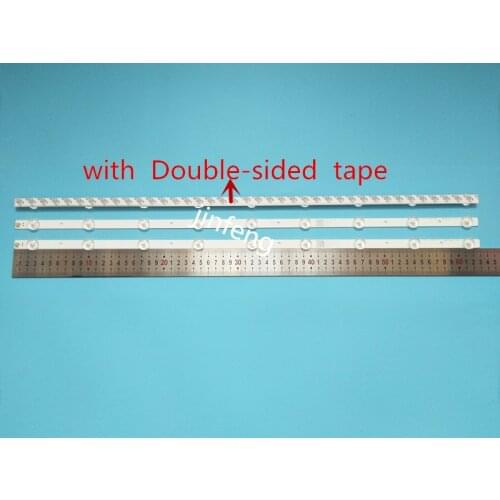 30pcs x 32 inch Universal LED Backlight Lense Aluminum Plate Strips SVA75DA03 for Samsung/ for LG for Sharp TV 9-LEDs 630mm 3v