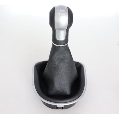 5/6 Speed Car Gear Shift Knob for Seat Altea Leon II Toledo III 2004-2012 ManualStick Lever Leather Gaiter Boot Cover Case