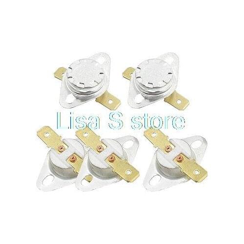 5Pcs NC Ceramic Temperature Switch Thermostat 250 Degree Celsius KSD301
