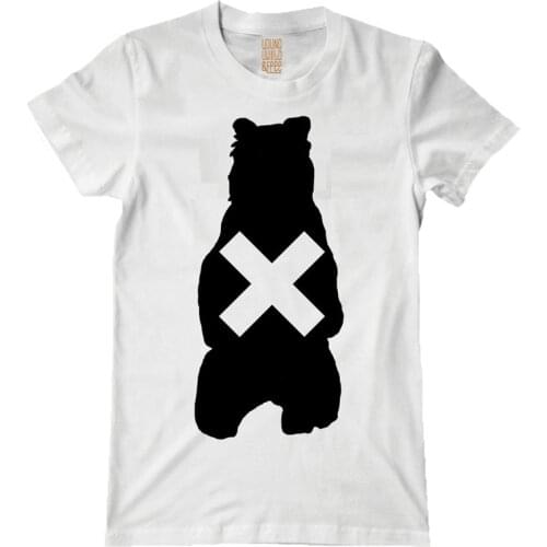 6 styles Fashion Summer Tee The XX White T shirt 3D ART bear fitness 100%Cotton print Tshirt men women camisetas skateboard