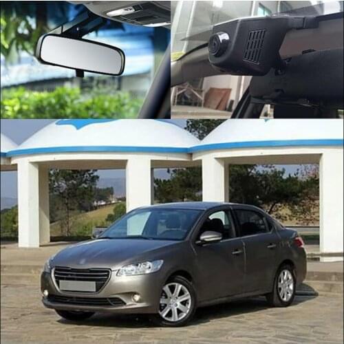 BigBigRoad For Peugeot 301 4007 408 APP Control Car Wifi DVR Video Recorder FHD 1080P G-sensor Car Dash Camera