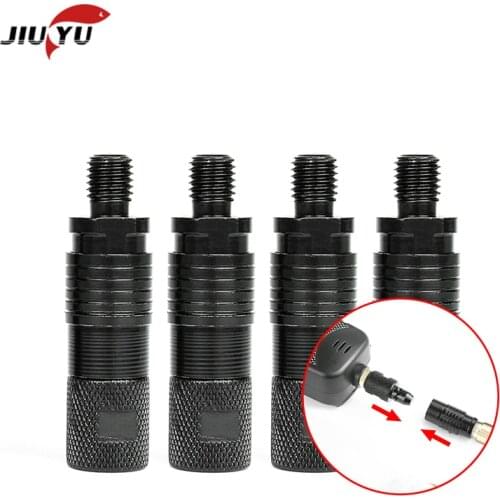 1pcs Aluminum Alloy Quick Release Adapter Connector Carp Fishing Rod Bite Alarm Rod Holder Connector Carp Fishing Accessories