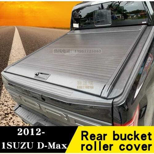For ISUZU D-Max [2012-today] pickup modified manual roller blinds dmax Crew Cab rear cover sliding flat cover