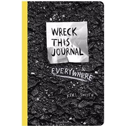 Wreck This Journal Everywhere By Keri Smith 144 pages English Original Book Wreck This Journal (Black)Expanded ED