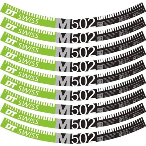 DT M502 502 Wheel Sticker Set for MTB Bicycle Rim Mountain Bike Sticker Cycling Decals