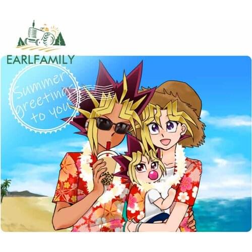 EARLFAMILY 13cm x 10.3cm for Duel Monsters Car Stickers and Decals Waterproof Custom Printing JDM Accessories Window Trunk Decor