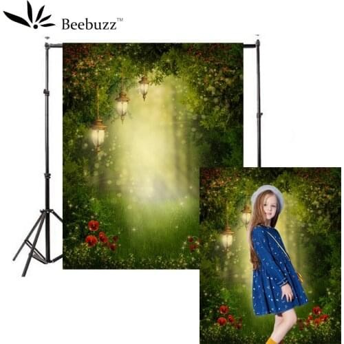 Beebuzz photo backdrop child green dream forest backgroung Photography studio photophone