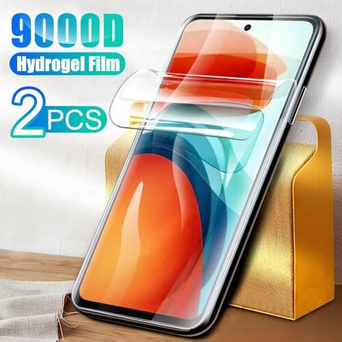 2PCS HD Hydrogel Film For Poco X3 GT Protective Film For Xiaomi Poco X 3 GT X3 Pro X3 NFC M3 Pro 5G M3 F3 Clear Film Not Glass