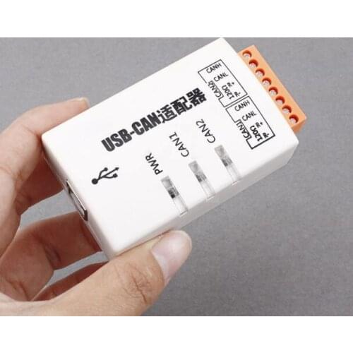 Tarjeta de interfaz USB a CAN USBCAN-2C, dispositivo de doble canal, Industrial, aislado, inteligente