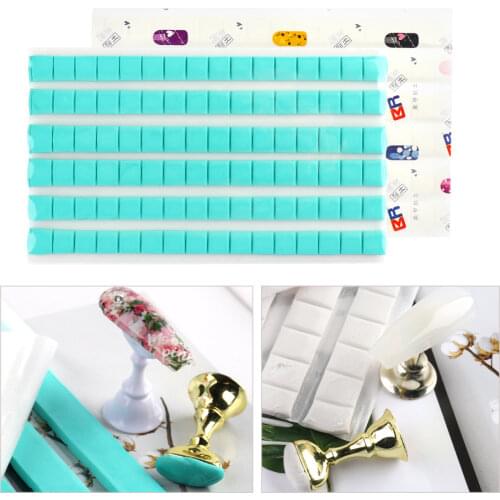1 Pack Nail Adhesive Glue White Nail Tip Removable Holder Display Stand Clay For Flase Nails Manicure Clay Practice Tools NL1783