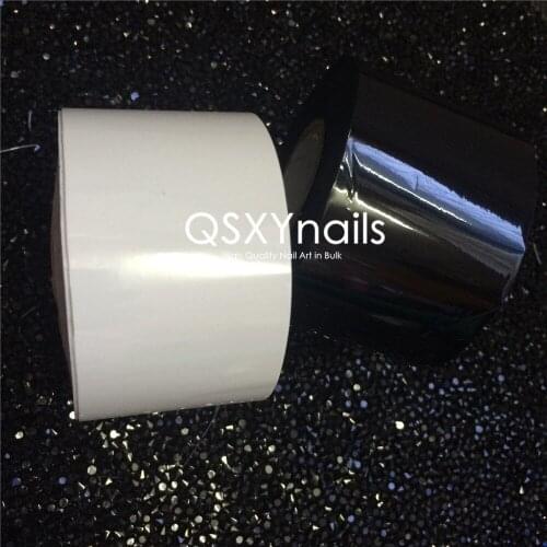 16 Rolls High Quality 4cm*120m White / Black Nail Foils Transfer Paper Sticker Decal for Nail art Decoration Manicure