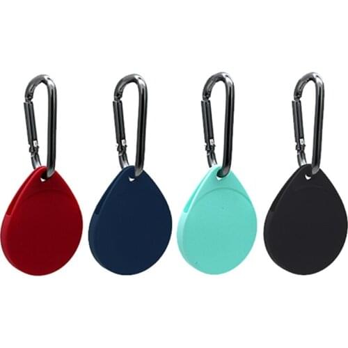 Durable Protective Cover Soft Silicone Case Shell Location Tracker Protector With Buckle for AirTags Bluetooth Tracker Accessori