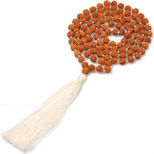 6mm wood Bodhi 108 Tie Necklace Peter Jacksons tassel Nation Romantic pendentif