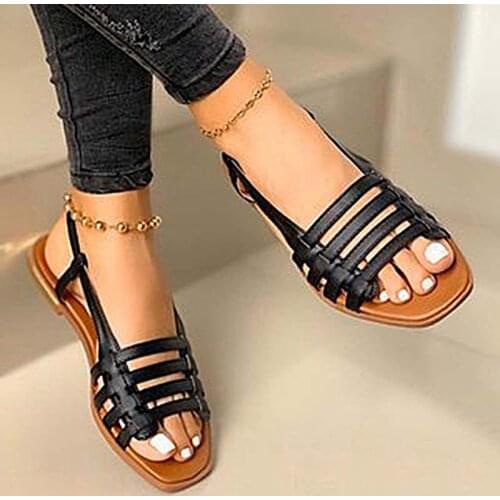 Women Sandals Summer Shoes Ladies Foam Platform Sandals Slip On Beach Lady Flat #43 Big Size