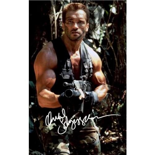 SCHWARZENEGGER Signed PHOTO Art Film Print Silk Poster Home Wall Decor 24x36inch