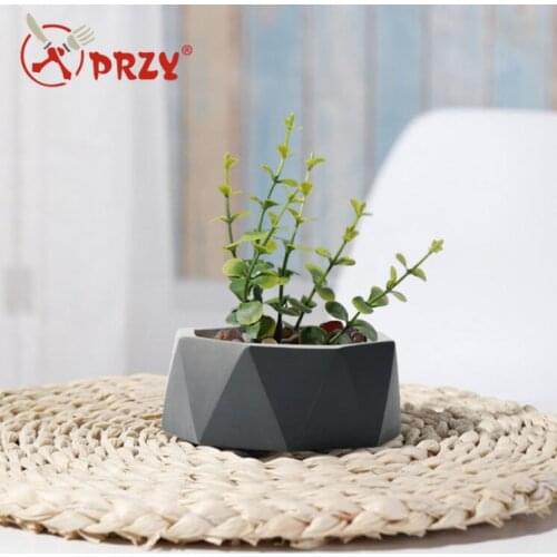 SN0033 3D vase Cement pot molds succulent flower pot geometric shape silicone mold handmade concrete mould aroma stone moulds