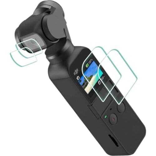 DJI Osmo Pocket Tempered Glass Screen Protector For DJI Osmo Pocket 2 Handheld Gimbal Camera 9H Anti-Scratch Protection Film