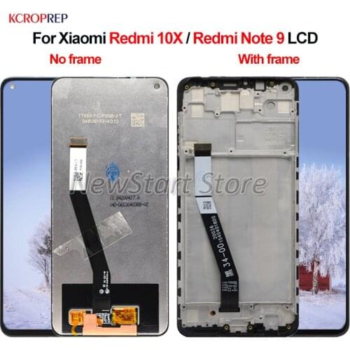 For Xiaomi Redmi 10X LCD For Xiaomi Redmi Note 9 lcd Display Touch Screen Digitizer Assembly Replacement Accessory 100% Tested