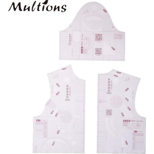 1:5Mini Clothing Design Ruler Clothing Drawing Template Clothing Ruler Pattern Making Measuring Ruler Fabric Tailor Sewing Tools