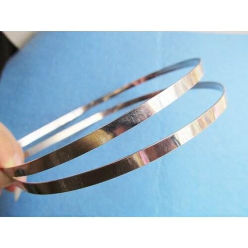 100pcs 5mm Metal Silver Blank Headband Hairband Pendant Charm Finding, DIY Fashion Jewelry Accessory