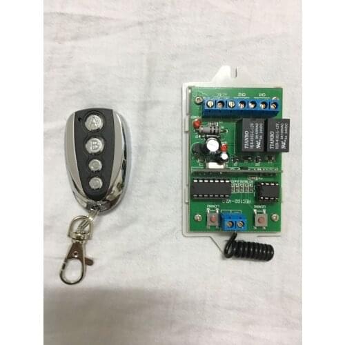 2018 new New 433mhz Rolling Code 2 Channel Gate Opener Remote Control Transmitter And Receiver