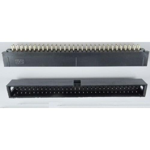 5 Pcs Shrouded Box header IDC Socket 2.54mm 2x30 Pin 60 P straight Male square pin 0.64mm 2 rows 2.54 Through hole DIP